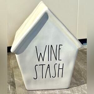 NWOT Rae Dunn Wine Stash bank house